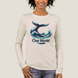 Our World Whale Tail Ocean Conservation Tri-Blend Shirt