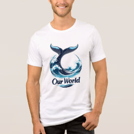 Our World Whale Tail Ocean Conservation Tri-Blend Shirt