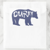 Ouray Bear Rechteckiger Aufkleber (Tasche)