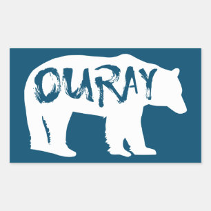 Ouray Bear Rechteckiger Aufkleber