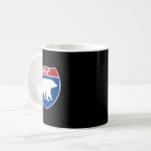 Ouray Colorado Bear Co Highway Interstate Schild S Kaffeetasse (Vorderseite Links)