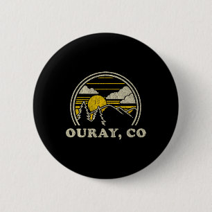 Ouray Colorado Co T Shirt Vintages Wandern Button