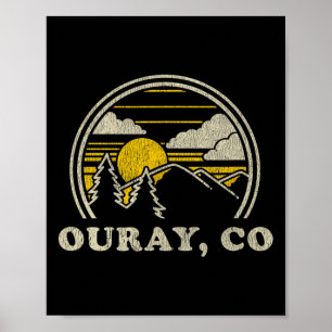 Ouray Colorado Co T Shirt Vintages Wandern Poster