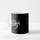 Ouray Colorado Flag Mountains Kaffeetasse (Vorderseite Links)