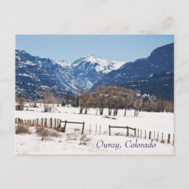 Ouray, Colorado im Winter Postkarte