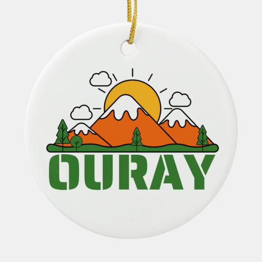 OURAY COLORADO KERAMIK ORNAMENT (Vorne)