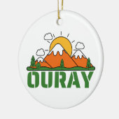 OURAY COLORADO KERAMIK ORNAMENT (Links)