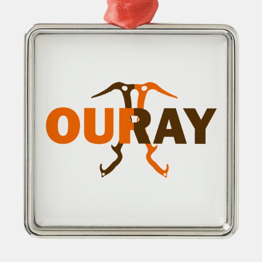 Ouray Colorado Ornament Aus Metall (Vorne)