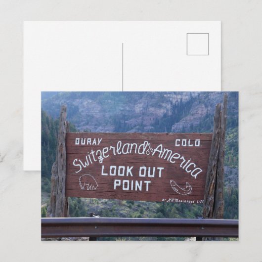 Ouray, Colorado Postkarte (Vorne/Hinten)