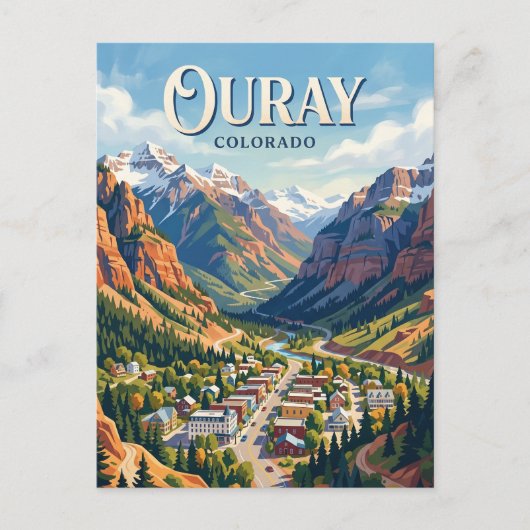 Ouray Colorado Postkarte (Vorderseite)