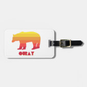 Ouray Colorado Rainbow Bear Gepäckanhänger (Vorderseite horizontal)