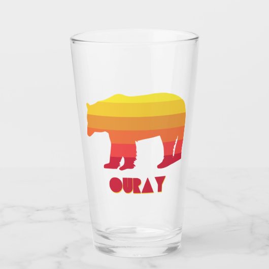 Ouray Colorado Rainbow Bear Glas (Vorderseite)