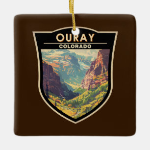 Ouray Colorado Reise Kunst Vintage Keramikornament