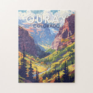 Ouray Colorado Reise Kunst Vintage Puzzle