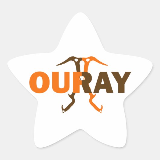 Ouray Colorado Stern-Aufkleber (Vorderseite)
