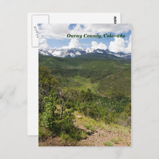 Ouray Landkreis, Colorado Postkarte (Vorne/Hinten)
