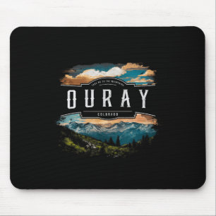 Ouray Mountains Colorado Wandern im Freien Vintag Mousepad
