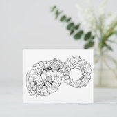 Ourboros Eternity Dragon Coloring Postkarte (Stehend Vorderseite)