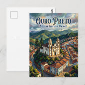 Ouro Preto Brasilien Postkarte (Vorne/Hinten)