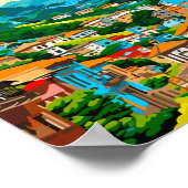 Ouro Preto Brasilien Vintage Illustration Poster (Ecke)