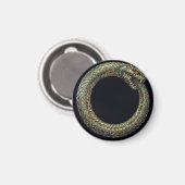 Ouroboros — Altes Schlangensymbol Runenposter Magnet (Vorderseite/Rückseite)