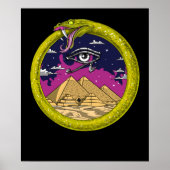 Ouroboros Antike ägyptische Pyramiden Poster (Vorne)