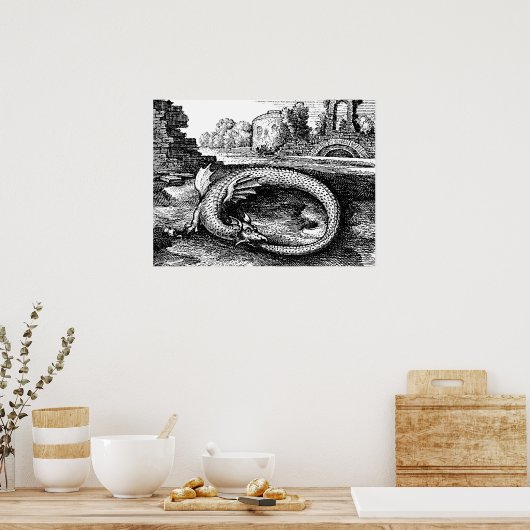 Ouroboros Dragon Poster (Küche)