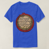 Ouroboros Dragon Snake Occult Alchemy Magic Mediev T-Shirt (Design vorne)