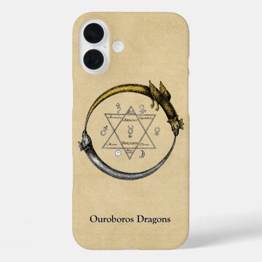 Ouroboros Dragons mit Namen Case-Mate iPhone Hülle (Rückseite)