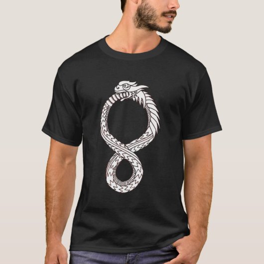 Ouroboros dunkle T T-Shirt (Vorderseite)
