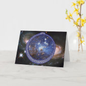 Ouroboros Galaxie - Gruß-Karte Karte (Gelbe Blume)