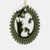 Ouroboros Keramik Ornament (Rechts)