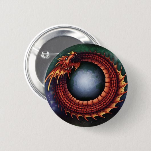 Ouroboros Knopf Button (Vorne & Hinten)