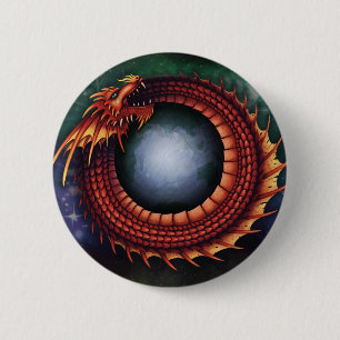 Ouroboros Knopf Button