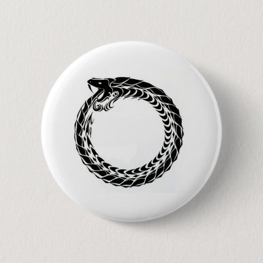 Ouroboros Knopf Button (Vorderseite)