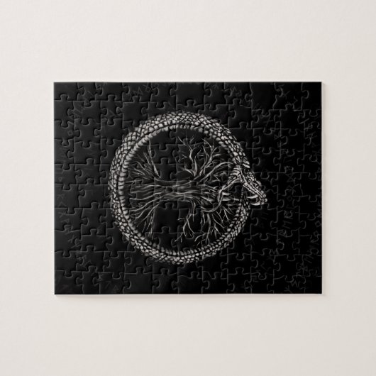 Ouroboros mit Baum des Lebens Puzzle (Horizontal)