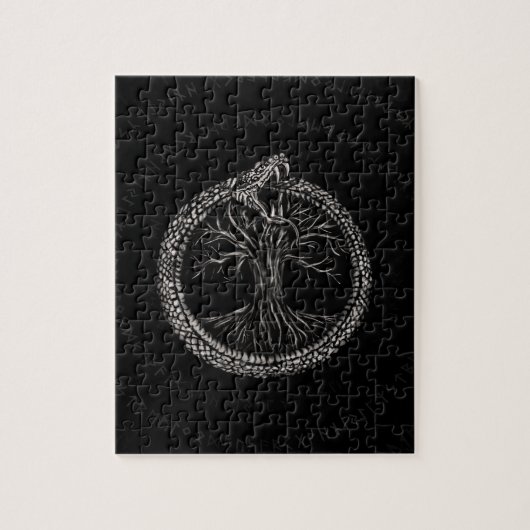Ouroboros mit Baum des Lebens Puzzle (Vertikal)