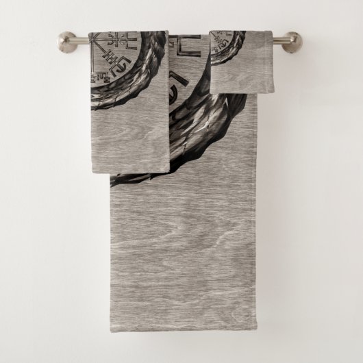 Ouroboros mit Vegvisir Badhandtuch Set (Insitu)