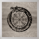 Ouroboros mit Vegvisir Poster (Vorne)