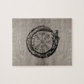 Ouroboros mit Vegvisir Puzzle (Horizontal)
