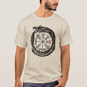Ouroboros mit Vegvisir T-Shirt