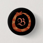 Ouroboros-Monogramm Button (Vorderseite)