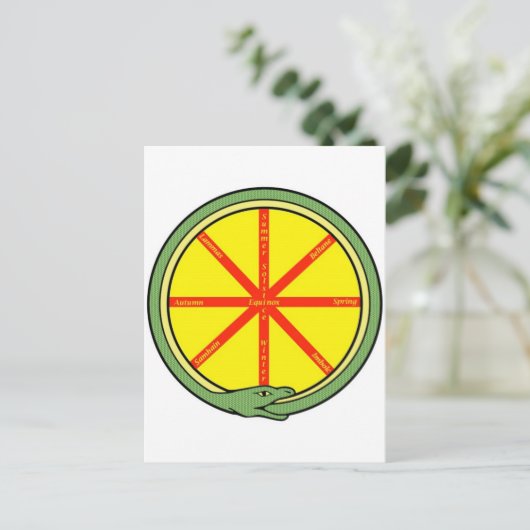 Ouroboros Postkarte (Stehend Vorderseite)