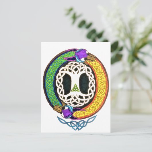 Ouroboros Postkarte (Stehend Vorderseite)