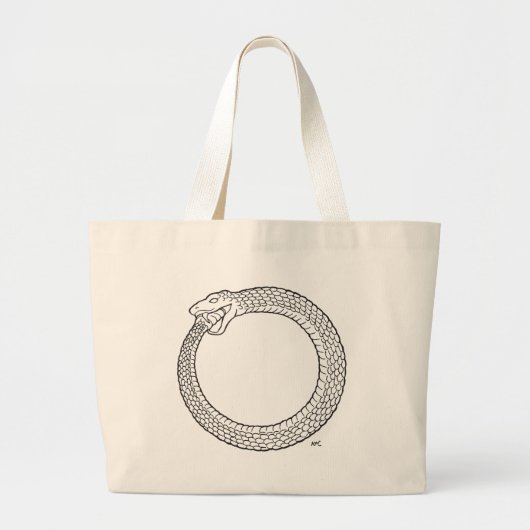 Ouroboros revolutionäres Symbol durch KPC Studios Jumbo Stoffbeutel (Vorne)
