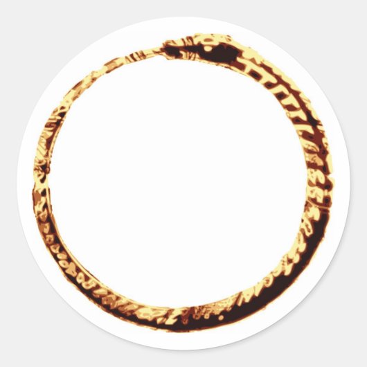 Ouroboros Runder Aufkleber (Vorderseite)