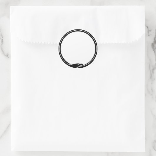 Ouroboros Runder Aufkleber (Tasche)