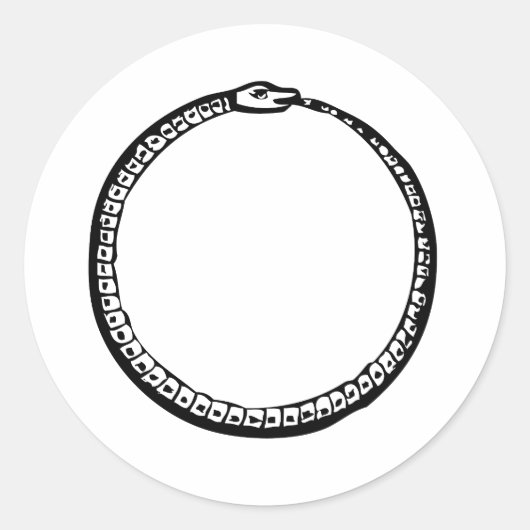 Ouroboros Runder Aufkleber (Vorderseite)