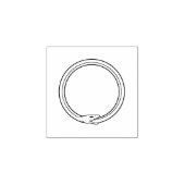 Ouroboros Schlange goldenes Selbst, das Schlangens Gummistempel (Prägung)