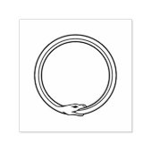Ouroboros Schlange goldenes Selbst, das Schlangens Permastempel (Design)